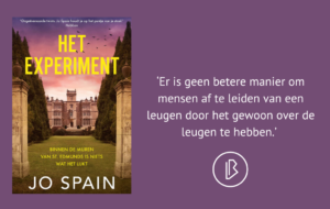 Recensie: Jo Spain – Het experiment plaatje bij recensie-23